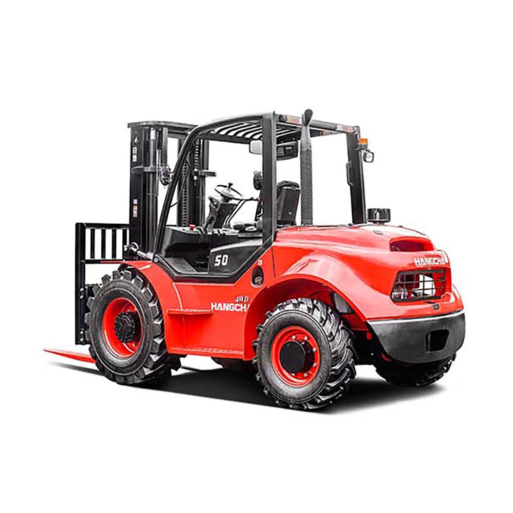 RTF-Cpcd50 5tons Hangcha Diesel Rough Terrain Forklift for Sale