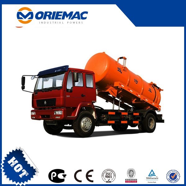 Sewer Water Suction 4000L HOWO Suction Sewage Truck