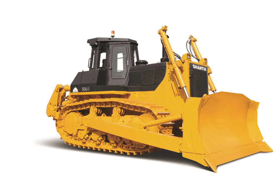 China 
                Shantuis Officiële 420HP SD42-3 Crawler Bulldozer met enkele schacht ripper
             leverancier