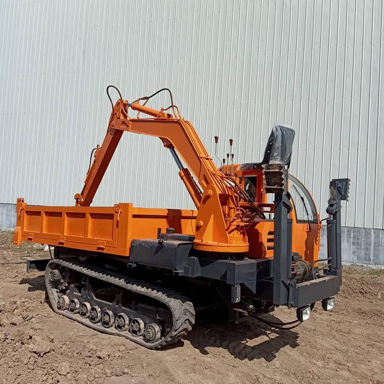 Td-10c 10ton Rubber Track Crawler Carrier with Excavator and Crane Boom