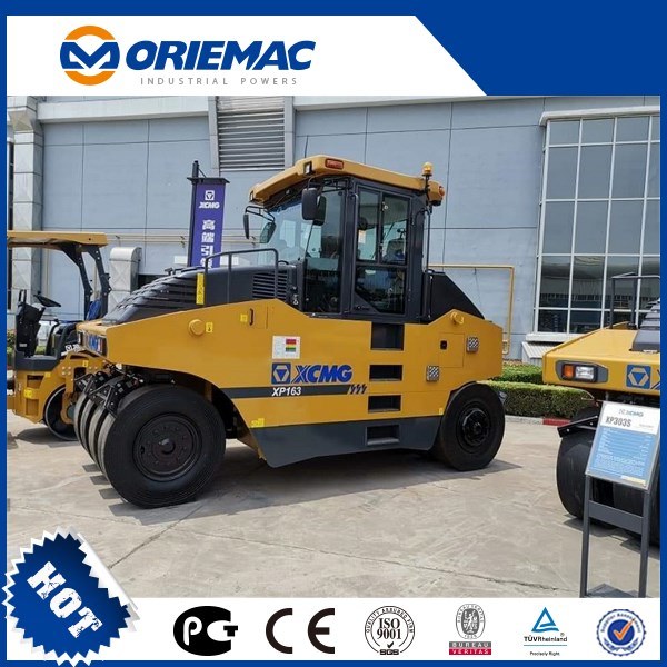 China 
                XP163 16ton pequenas Pneumático de asfalto solo compacto preço do Rolete
             fornecedor