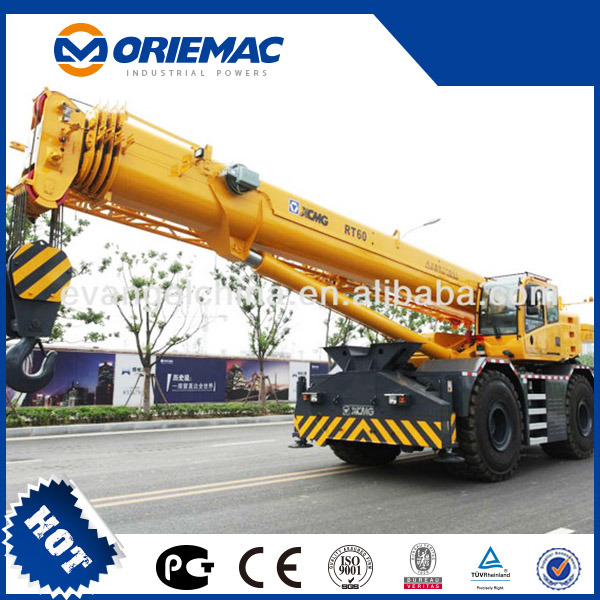 Xcmc 60ton Hydraulic Telescopic Boom Rough Terrain Crane Rt60A for Sale
