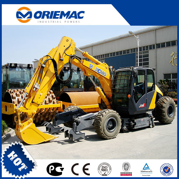 Xcmc New Hot Sale Construction Machinery Wheeled Excavator Xe60W
