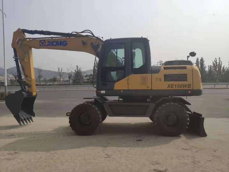 Xe150W Construction Equipments Wheel Excavator with Joystick