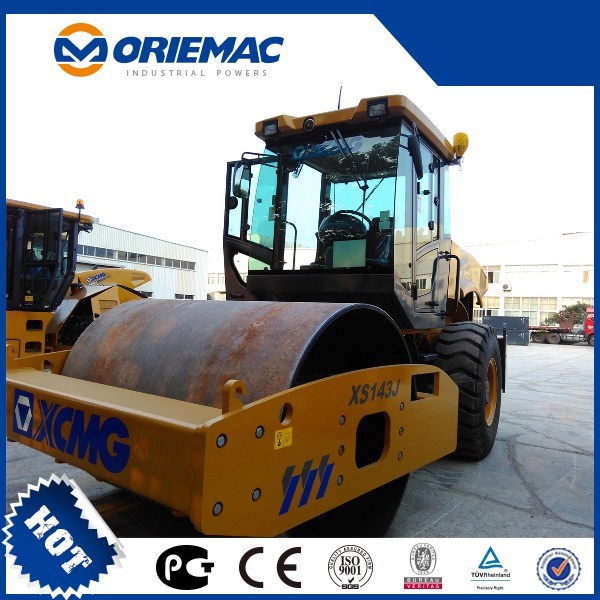 China 
                Xs143j 14ton suaves Tambor mecánico único Vibrador Road Roller
             proveedor