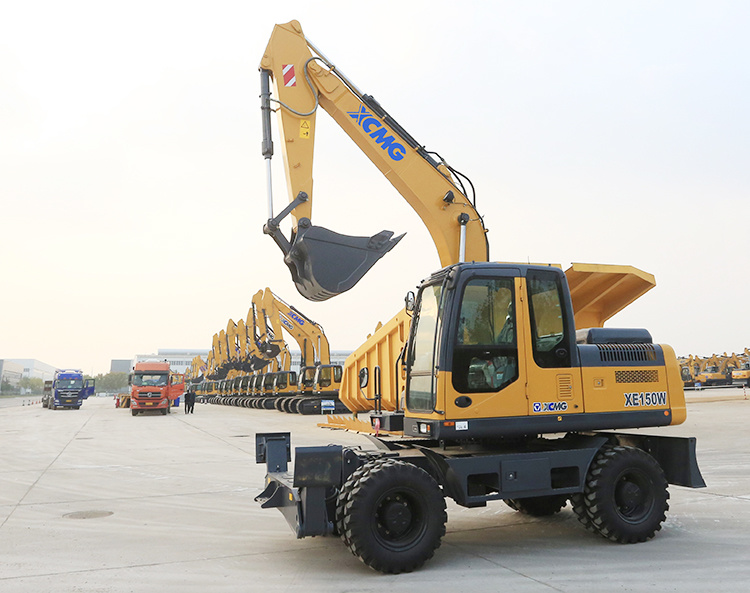 Xuzhou 15ton Wheel Excavator Xe150wb Excavator in Uzbekistan