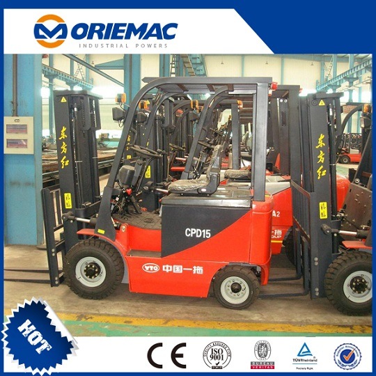Yto 1.5 Ton Mini Battery Forklift Cpd15 with DC Motor