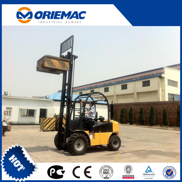 Yto 2 Ton Rough Terrain Forklift with 3000-5000mm Cpcd20