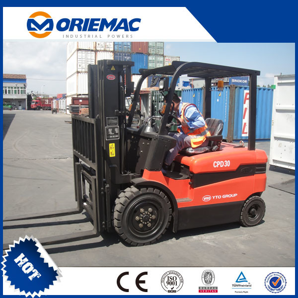 Yto 3 Ton Mini Battery Forklift with Good Quality Cpd30