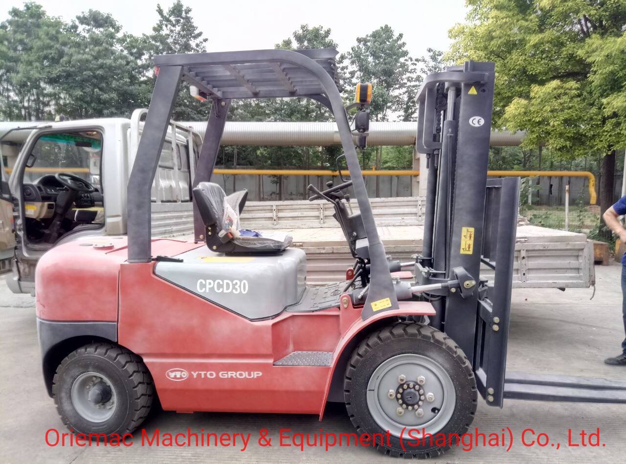 Yto 3 Ton Mini Diese Forklift Cpcd30 with Clamp for Sale