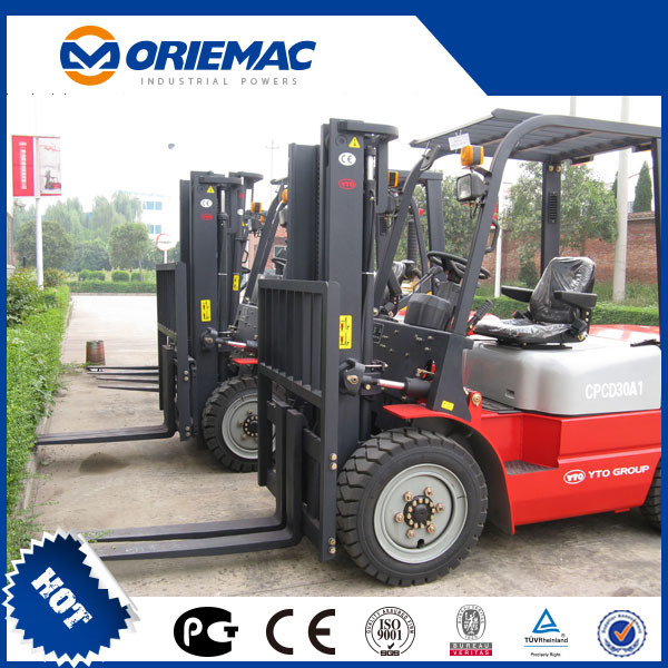 Yto Brand New 3 Ton Diesel Forklift (CPCD30A1)