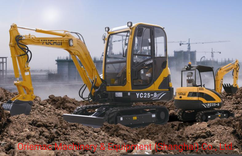 
                Yuchai Mini Crawler Excavator Yc25-8 with 0.07 Cbm Bucket
            