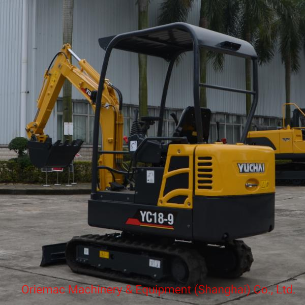 Yuchai Official 2 Ton Mini Digger Yc18-9 Excavator with Euro V Yanmar Engine