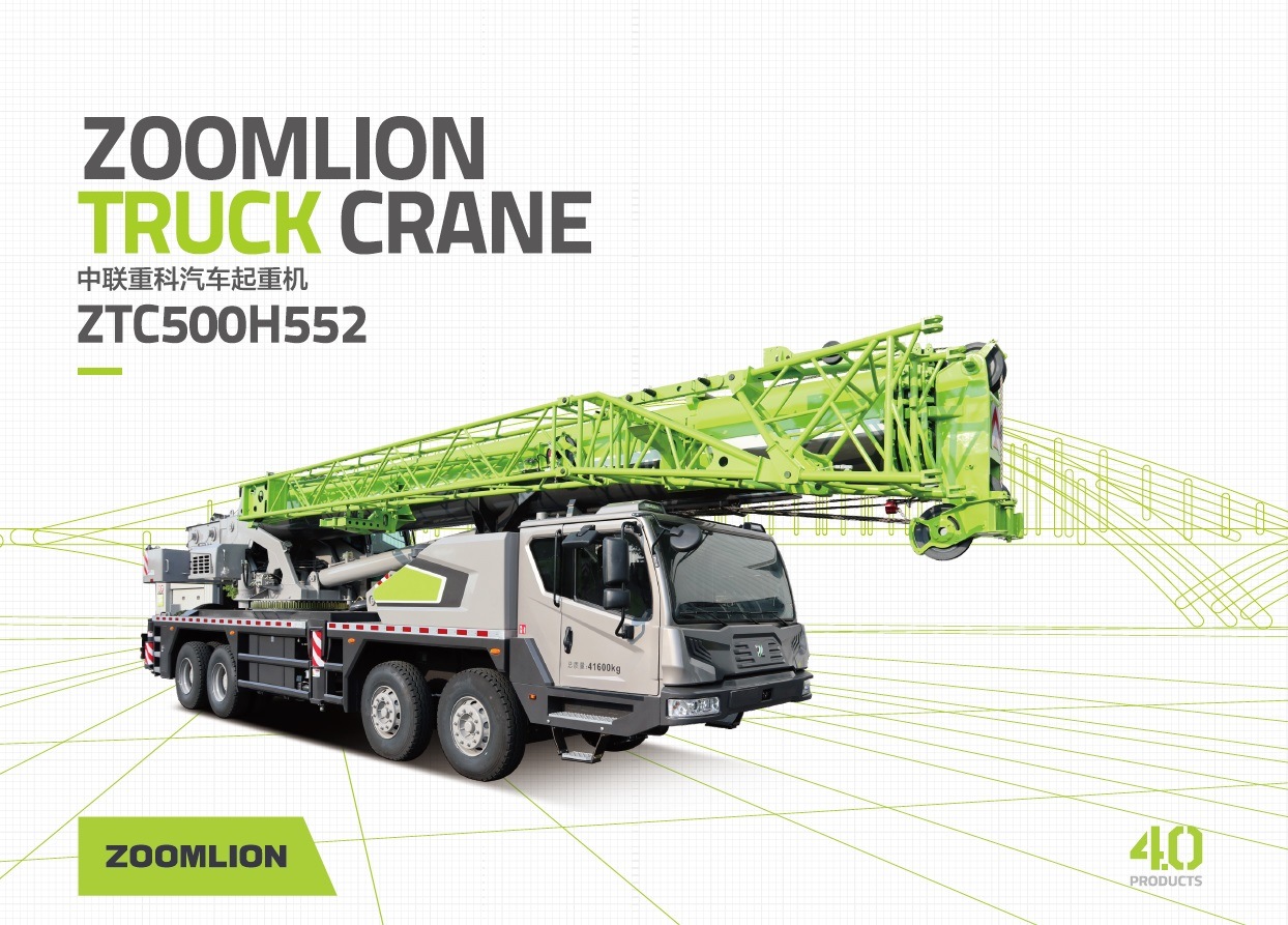 Zoomlion 50 Ton Lifting Crane Ztc500h552 Fully Hydraulic Truck Crane for Oil Field Using