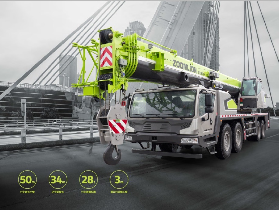 Zoomlion 80t Top Level Ztc800h553 Hydraulic Telescopic Truck Crane Price