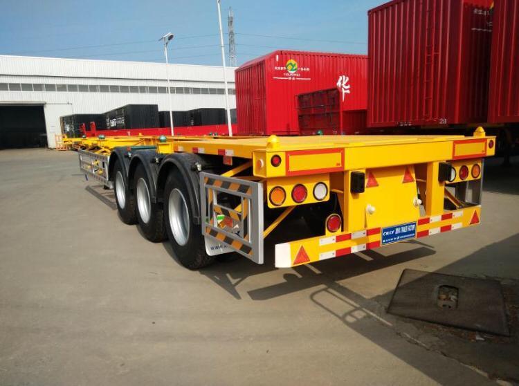 China 
                Neuer 3-Achsen 40ft Container Transport Flatbed Semi Trailer
             Lieferant