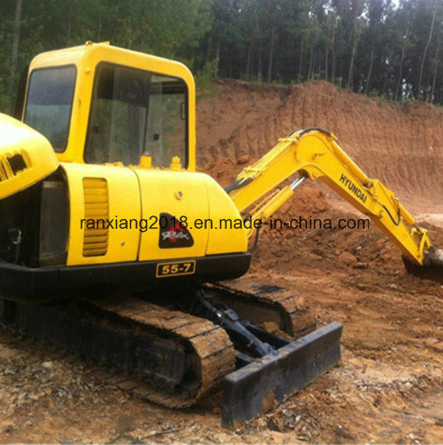 China 
                escavadora de rastos Hyundai R55-7 original usado Escavadeira Hyundai
             fornecedor