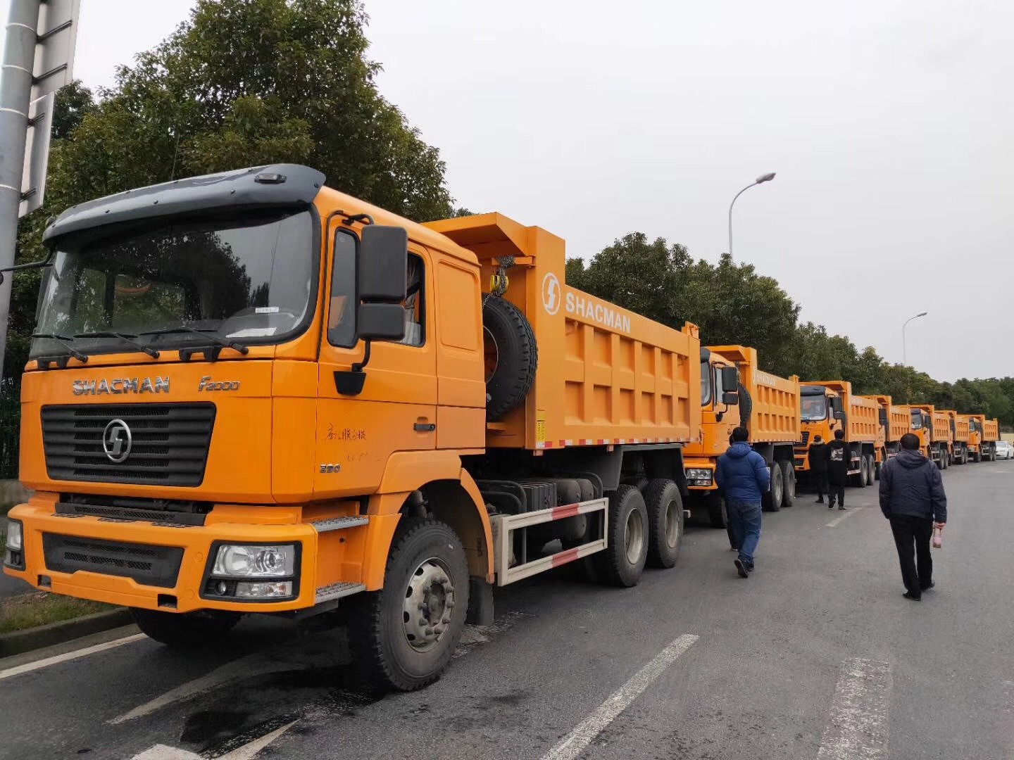 
                Shacman 6X4 8X4 340HP 30ton camion à benne basculante de benne à usage intensif
            