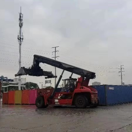 Used 45 Ton Kalmar Container Reach Stacker Drf450 Original From Japan