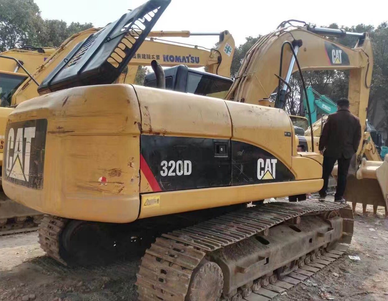 Used Cat Excavator Caterpillar 320d Crawler Excavator