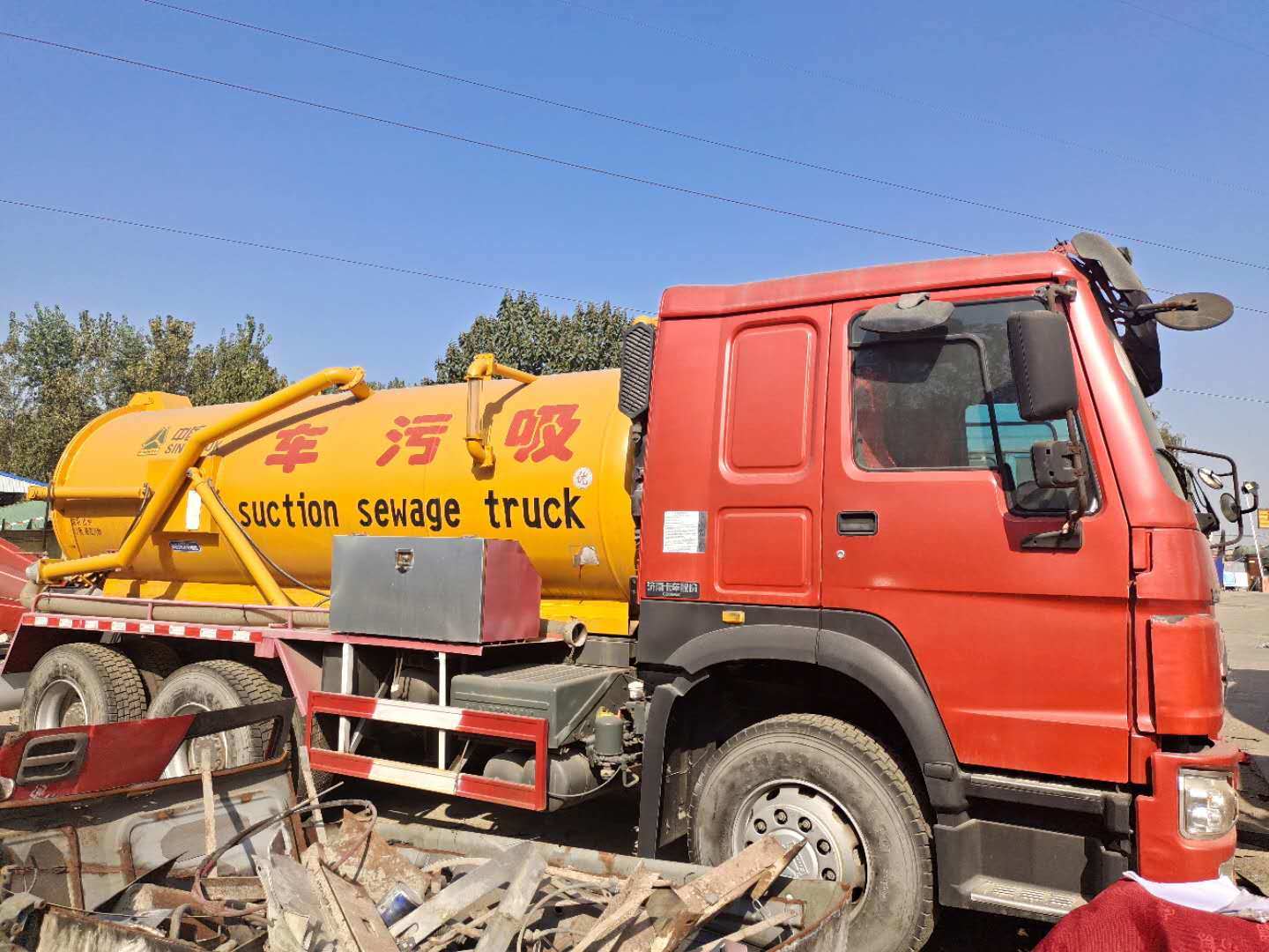 Used HOWO Suction Sewage Truck / Hot-Sale Sinotruk HOWO 6X4 Suction Sewage Truck