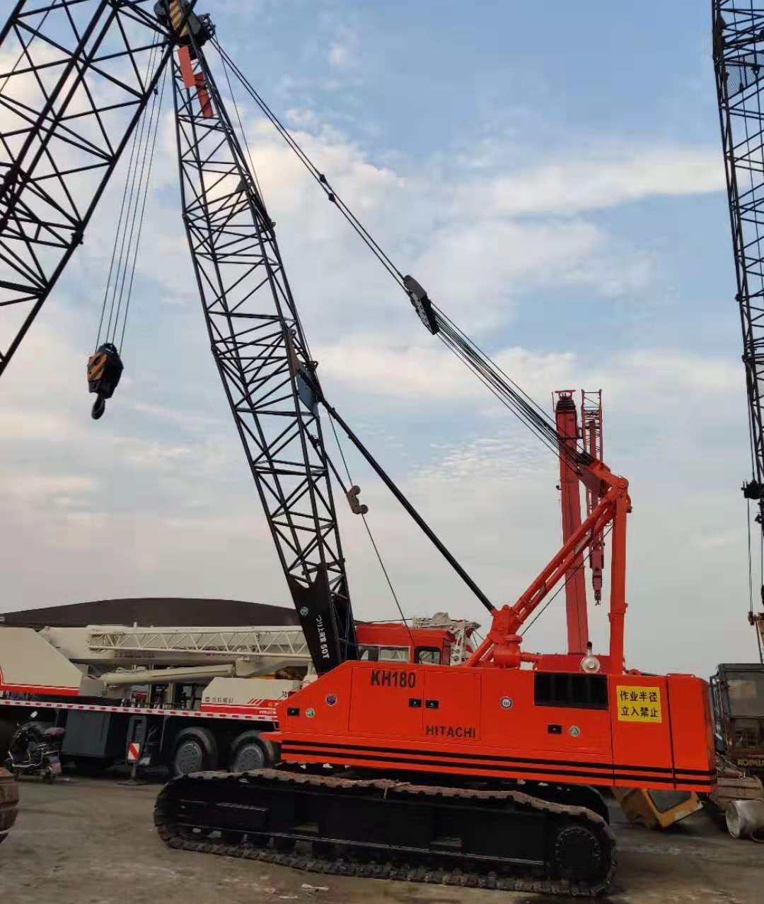 Used Hitachi Crawler Truck Crane Kh 180-3 in Good Quality