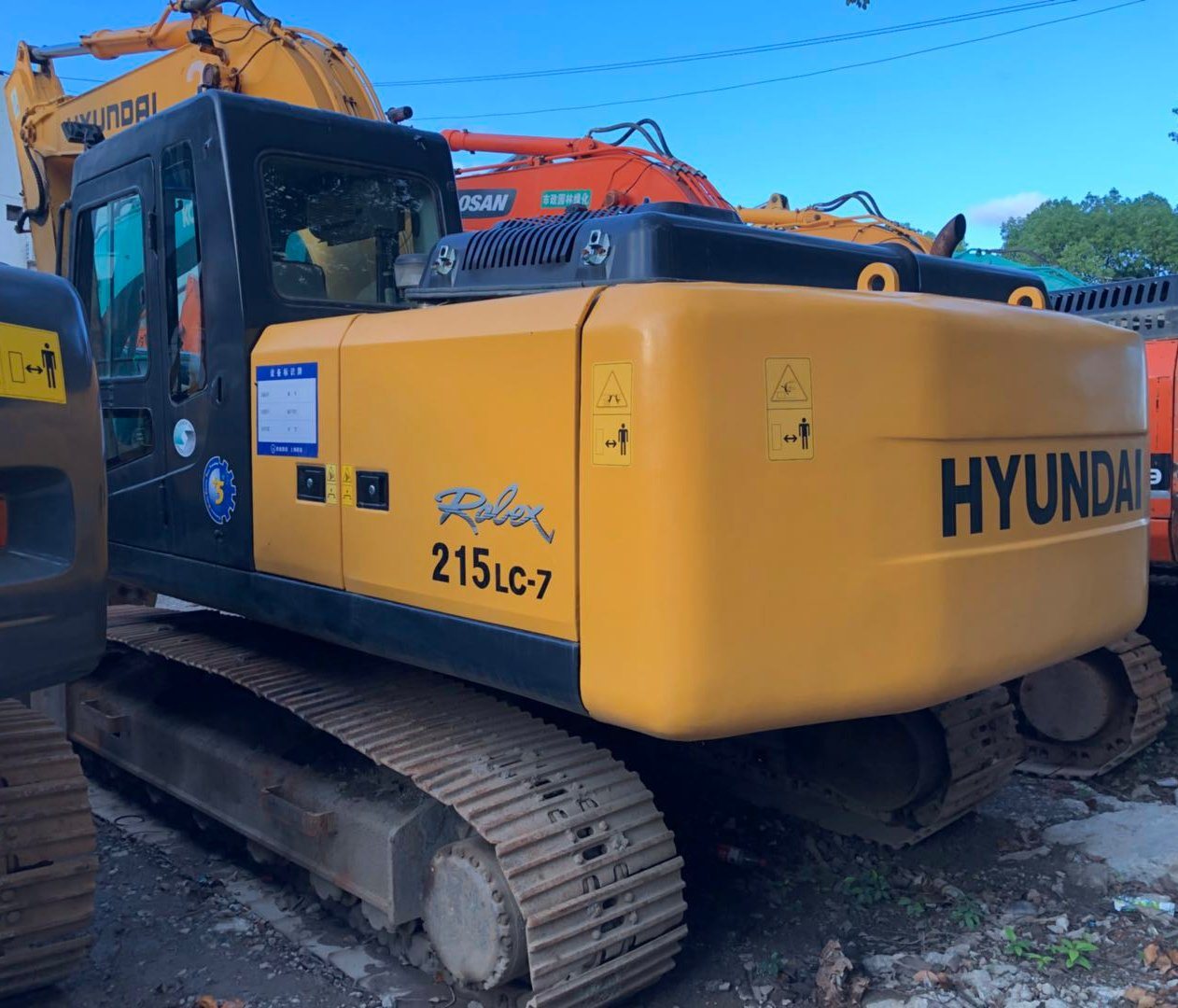 China 
                Utiliza la marca Hyundai 215-7 de la excavadora para la venta
             proveedor