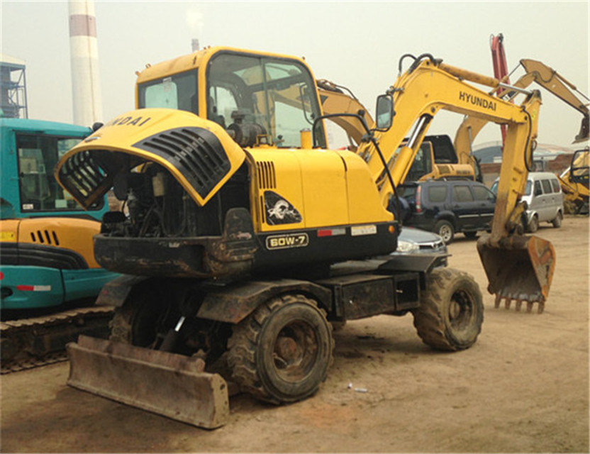 Used Hyundai Crawler Excavator Hyundai 60W Wheel Excavator for Sale