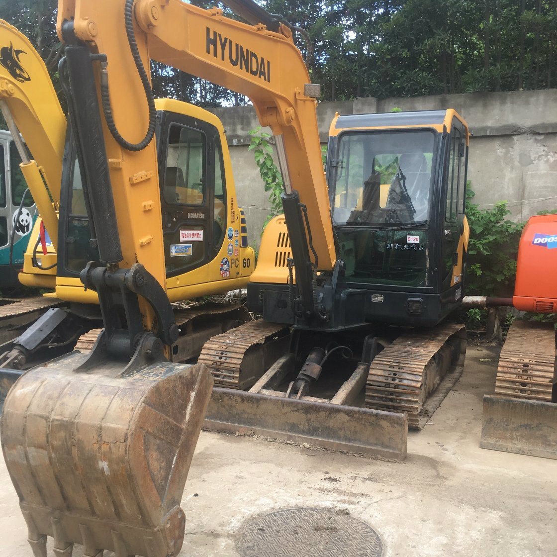 Used Hyundai Excavator Crawler Excavator Hyundai 60-5