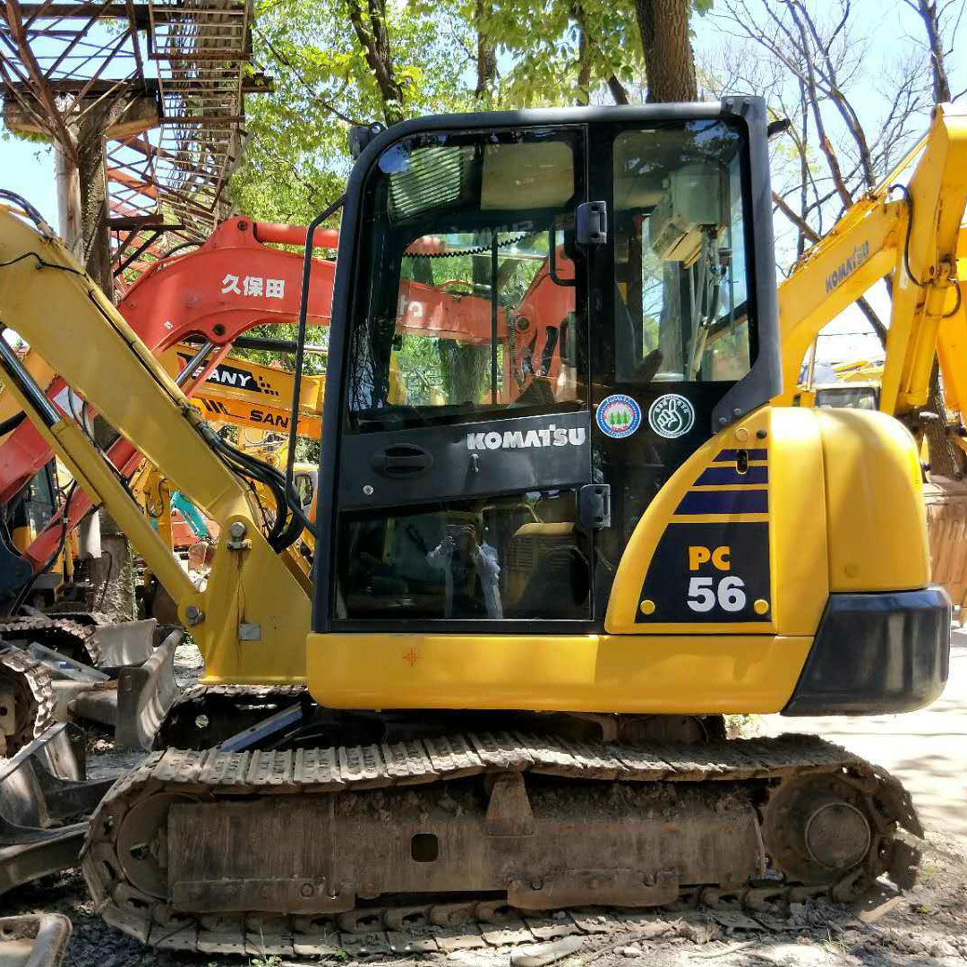 Used Mini Excavator Komatsu PC56 Small Excavator