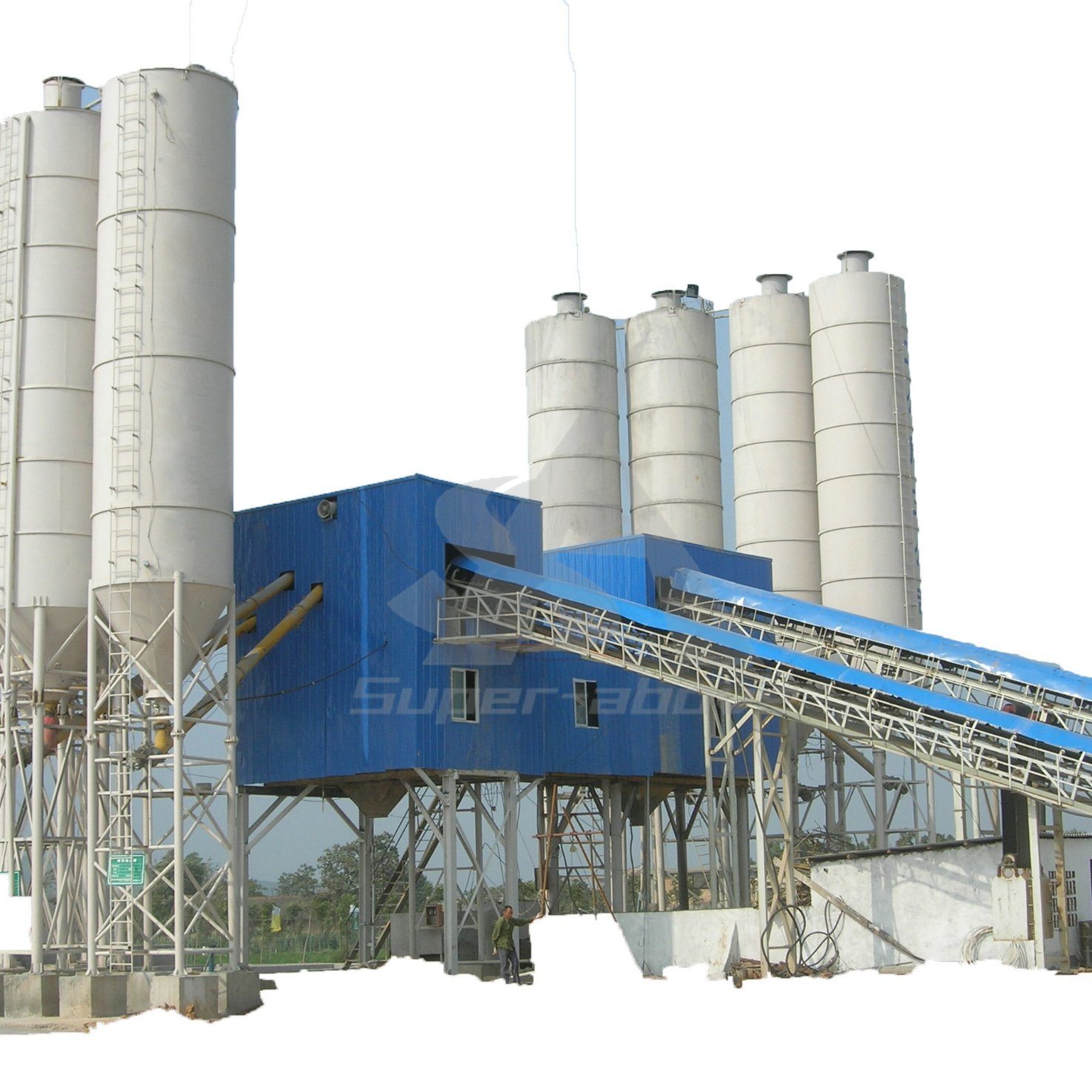 China 
                120 m3/H Wet concreto Planta de lote da China com preço baixo
             fornecedor