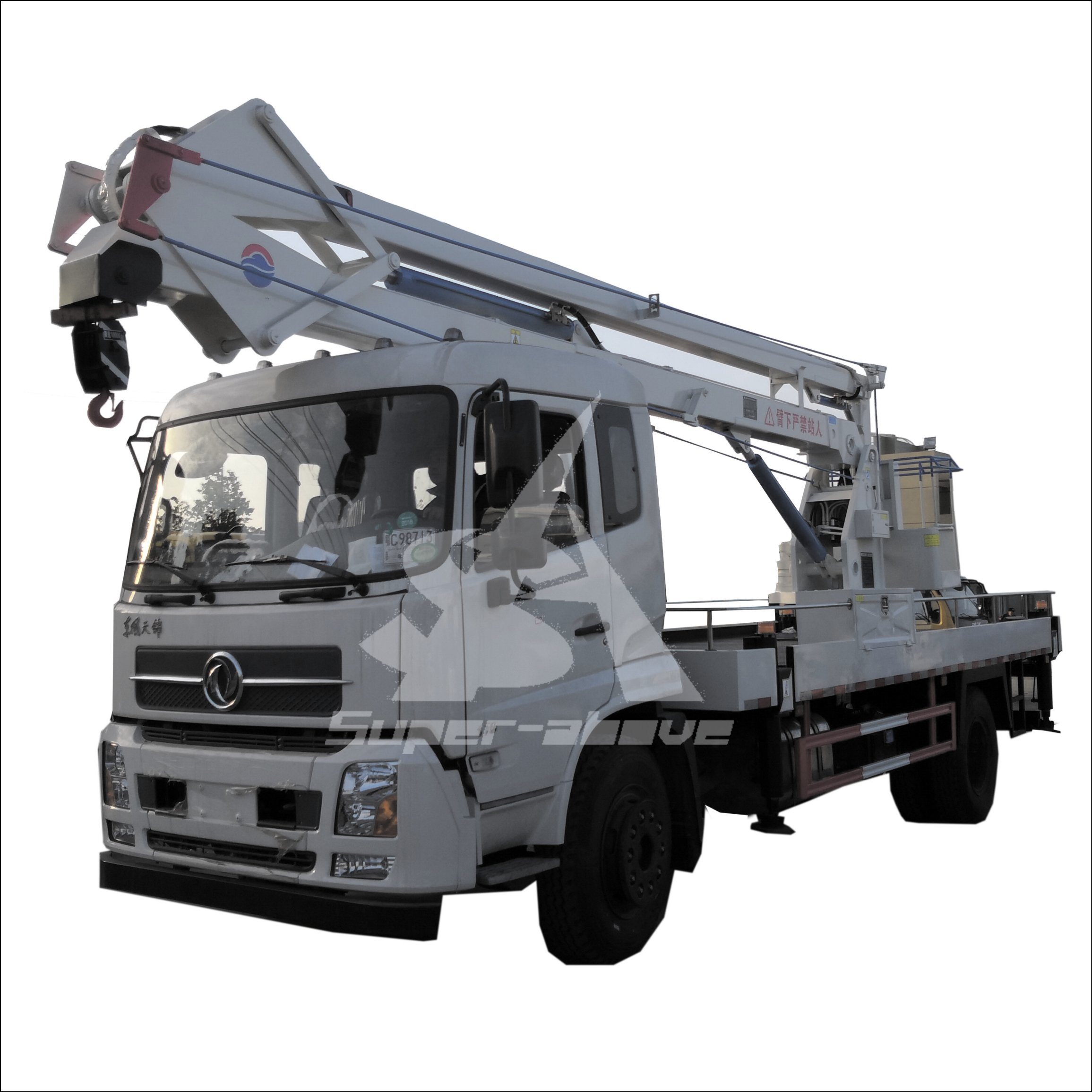 12m 16m 18m 20m 24m 26m 30m Telescopic Boom Aerial Working Truck with Bucket