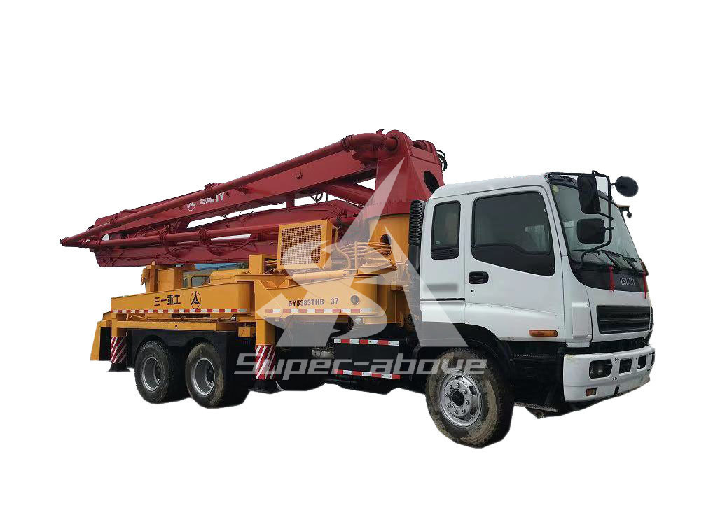 China 
                37m Truck Mounted concrete Cement Boom pomp te koop met Goede kwaliteit
             leverancier