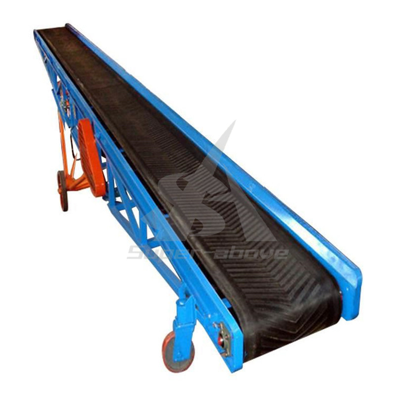 Carbon Steel Mini Fixed Flat Rubber Belt Conveyor in Mining/Stone/Corn Chips with Low Price