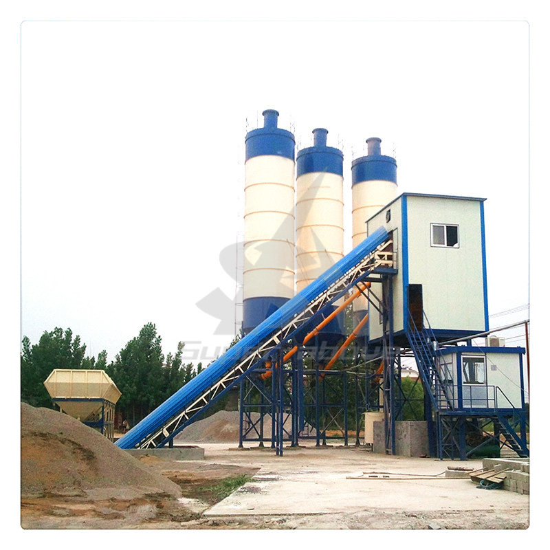 China Low Cost Compact Belt Type 120m3/H Concrete Mixing Plant with Good Price