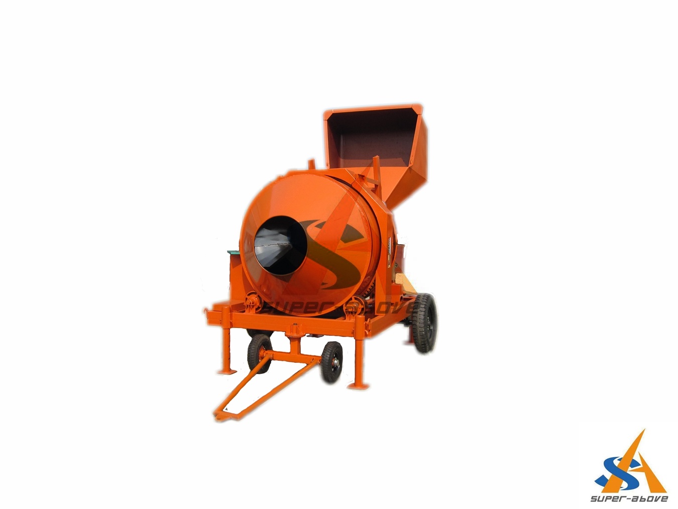 Concrete Mixer with Mechanical Hoist Hopper