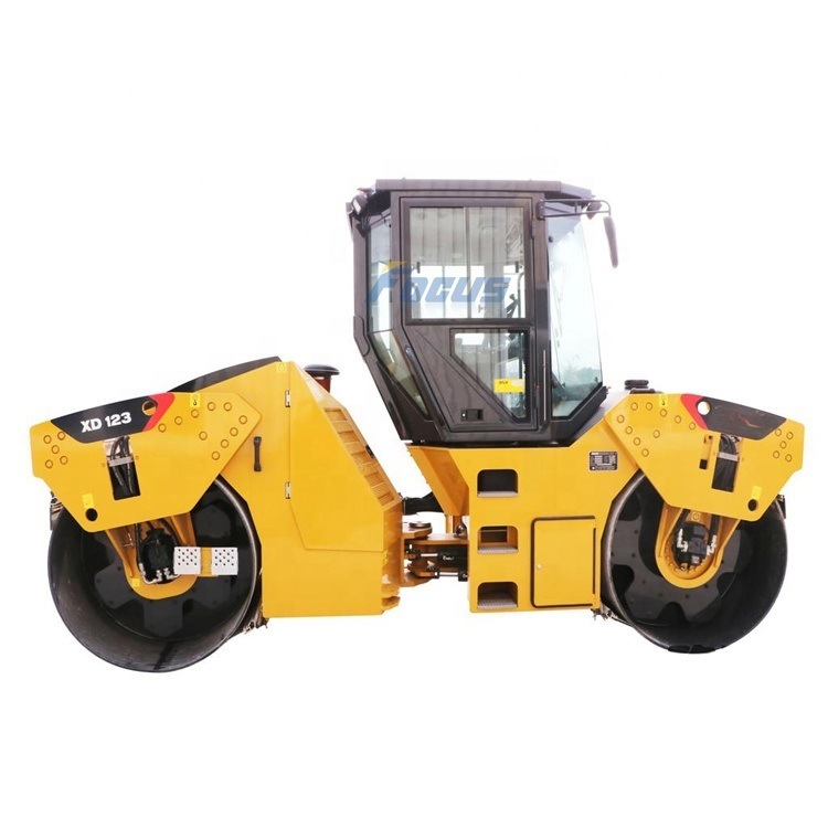 Factory Manufacture Static Compactor Xd123 12t Double Drum Vibratory Road Roller