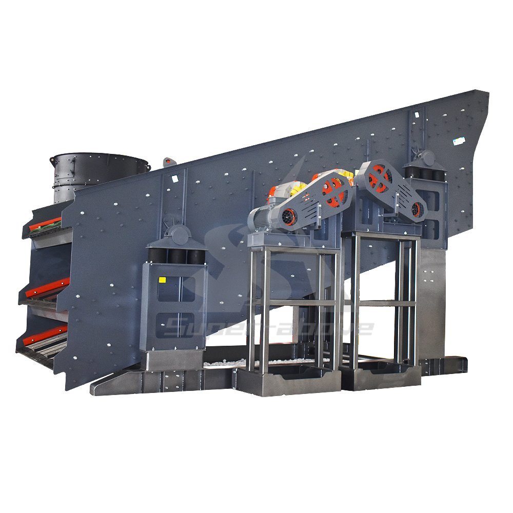 Heavy Duty Vibrating Screen with 100 Tons Per Hour with High Quality