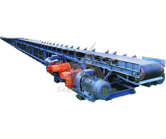 Hot Sale Fixed Belt Conveyor for Stone Crusher with Hopper