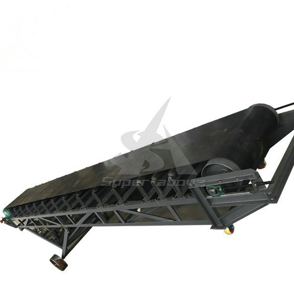 Industrial Fixed Heat Resistant Rubber Belt Conveyor for Material Conveying