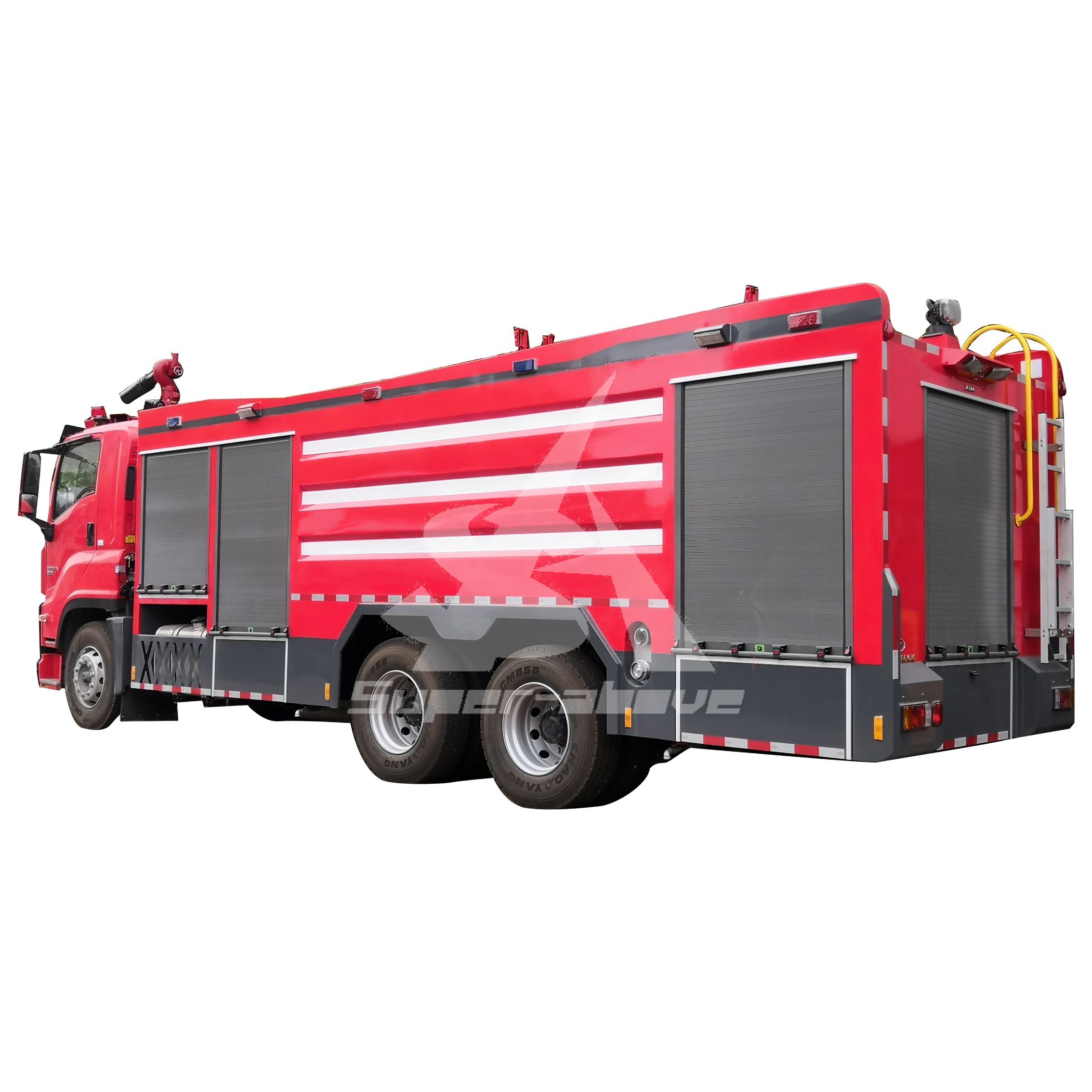 Isuzu 6X4 Foam Dry Powder Fire Engine Fire Fighting Truck