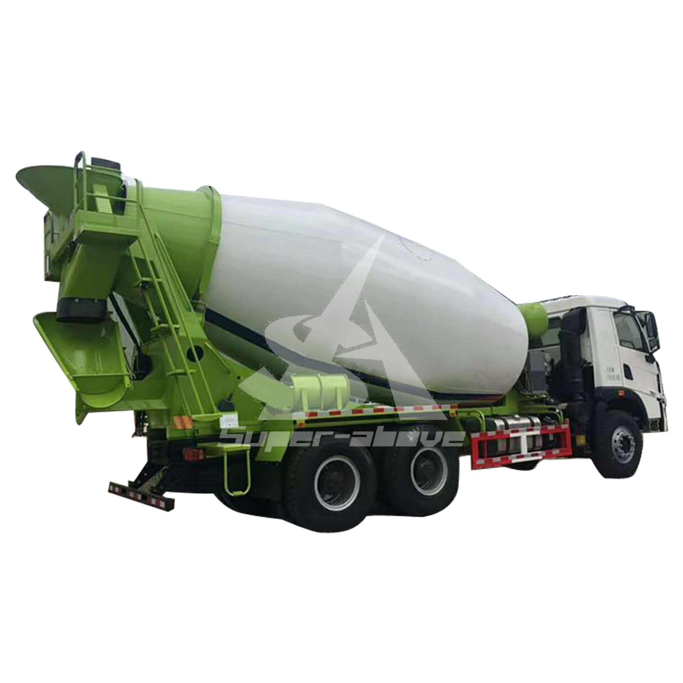 Shacman 12m3 8*4 Self Loading Concrete Mixer Truck