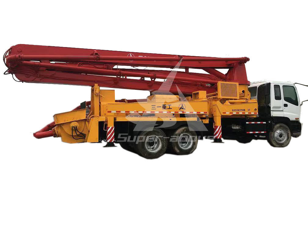 Sinotruck Mounted 37m Truck Mounted Concrete Pump From China with Good Price