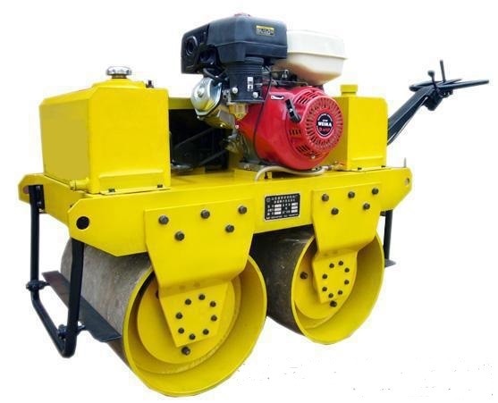 Walk Behind Double Drum Construction Road Vibratory Roller