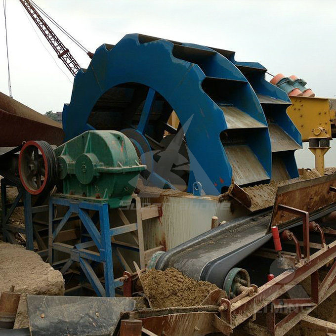 
                Roue de la rondelle de sable de godet de la machine pour le sable concasseur pour la vente de ligne
            