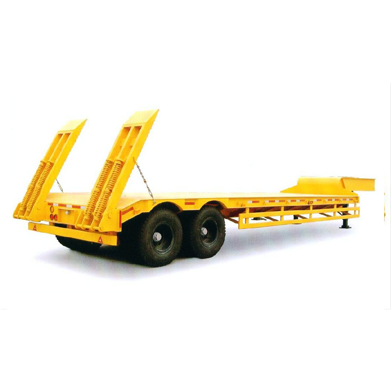 12 Ton 3 Axle Low Bed Semi-Trailer Price for Sale