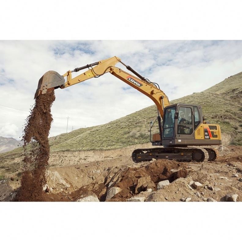 25 Ton Crawler Excavator Medium Size Hydraulic Digger 1.2m3 Bucket Isuzu 175HP Lovol Fr260d