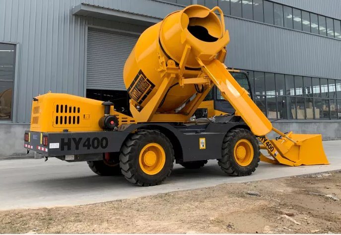 4cbm Self Loading Concrete Mixer Truck Portable Concrete Mixers Hy400