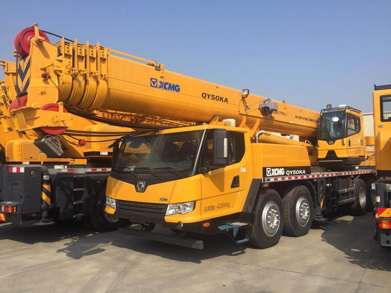 China 
                50 Ton overhead mobiele Truck Crane te koop (QY50K-II)
             leverancier