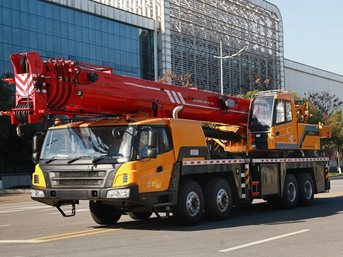 60 Tons Hydraulic Mobile Crane Boom Arm 8X4 Crane Hydraulic Truck Cranes Stc600t5